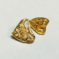 M-1316-Gold Fish Button 